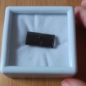 AA Brazilian Smoky Quartz Set of 2 (Sqr 10 mm) 7.64 ctw Loose Gemstone